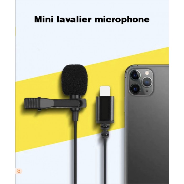 Apple Lapel Mobile Phone Microphone 