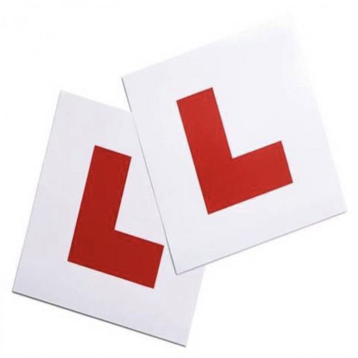 2 L Plate Magnetic Exterio Car Learner Secure Safe Driving Vehicle Sticker