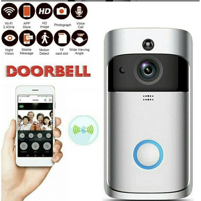 Smart Wireless Wifi Video Doorbell PIR Infrared WL...