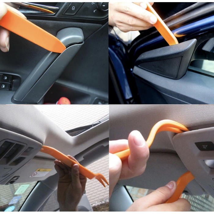 4pcs Car Door Plastic Trim Panel Dash Remover Pry Tool Kit